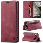 Luxe Flip Case met Kaarthouder voor Google Pixel 8 _Wijnrood, Verzenden, Nieuw, Hoesje of Tasje