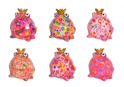 Pomme pidou spaarpot kikker Freddy - Pink edition, Verzamelen, Spaarpotten, Nieuw, Dier, Steen, Aardewerk of Keramiek, Ophalen of Verzenden