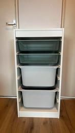 Trofast met 2 mintgroene mesh lades en 2 lichtgrijze bakken, Huis en Inrichting, Ophalen, Overige materialen, Minder dan 50 cm