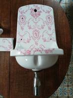 Bijzondere hal fontein met hoge rug, kraan en planchet, Antiek en Kunst, Ophalen