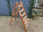 Houten trapje, Doe-het-zelf en Verbouw, Ladders en Trappen, Ophalen of Verzenden, Gebruikt, Trap, Minder dan 2 meter