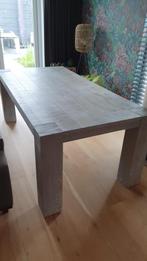 Massief houten eettafel in goede conditie - MOET NU WEG, Huis en Inrichting, Tafels | Eettafels, Ophalen, 100 tot 150 cm, Rond