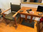 Antieke kaart tafel met bijpasende stoelen, Antiek en Kunst, Antiek | Meubels | Tafels, Ophalen