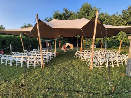 Stretchtent te huur 6,0m x 10,5m, Tuin en Terras, Partytenten, Nieuw, 2 meter of meer, 8 meter of meer, 6 meter of meer, Verzenden