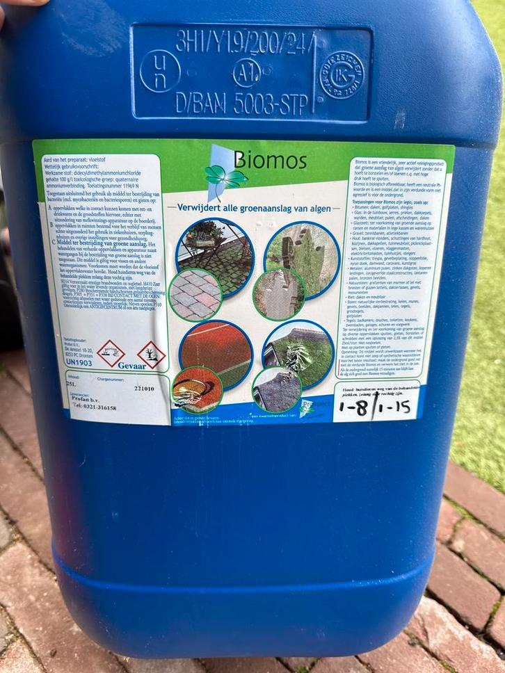 Biomos Groene Aanslagreiniger 24L, Huis en Inrichting, Schoonmaakartikelen, Overige typen, Ophalen