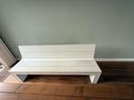 Witte houten eetbank 220cm, Ophalen