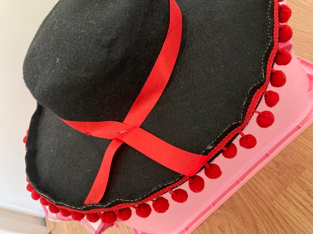 SPAANSE FLAMENCO HOED, Ophalen, Gedragen, Carnaval, Accessoires