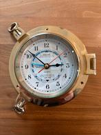 Unieke zware Scheepsklok met Getijdenwijzer - merk Hermle, Watersport en Boten, Ophalen of Verzenden, Zo goed als nieuw, Overige typen