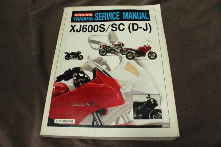 Yamaha XJ600 S/SC D-J 1991-1996 motorcycle service manual, Motoren, Handleidingen en Instructieboekjes, Yamaha, Ophalen of Verzenden