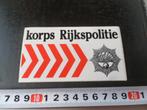 sticker Korps Rijkspolitie Politie AD059 *, Verzamelen, Stickers, Overige typen, Zo goed als nieuw, Verzenden