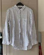Wit/grijs gestreepte blouse, maat 38, Ophalen of Verzenden, Zo goed als nieuw, Maat 38/40 (M)