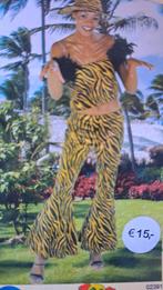 Goud/zwart tijgerprint disco kostuum s, Ophalen, Carnaval, Nieuw, Kleding