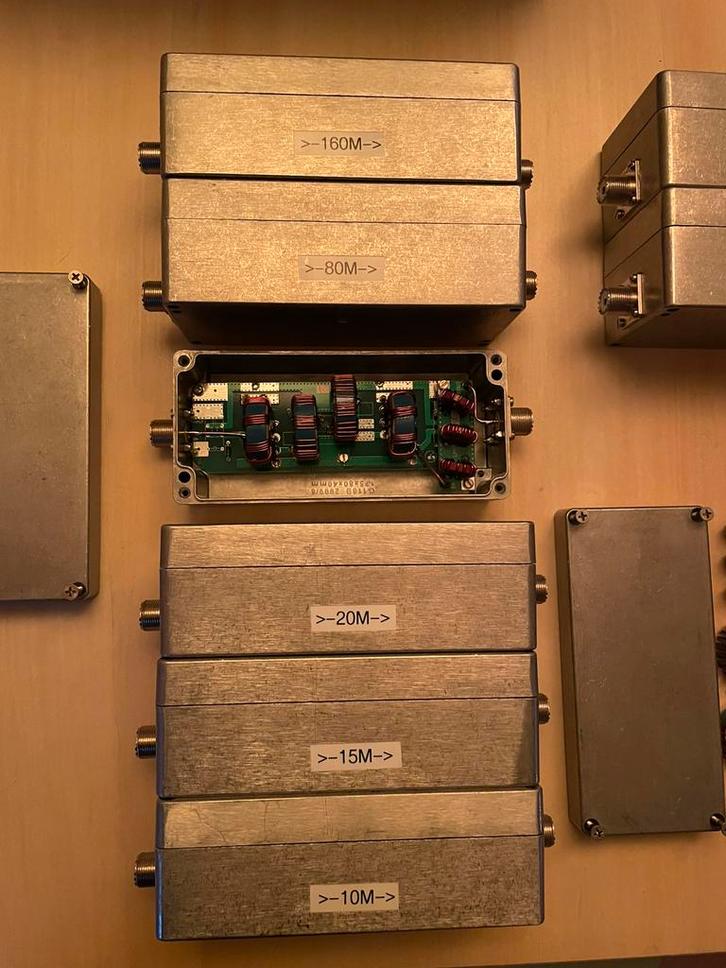 HF Bandpassfilter set zie omschrijving, Telecommunicatie, Zenders en Ontvangers, Gebruikt, Ophalen of Verzenden