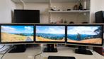 2x Monitor, HP Compac LA2405wg 1920x1200, Computers en Software, Monitoren, Ophalen, VGA, Gebruikt, 3 tot 5 ms