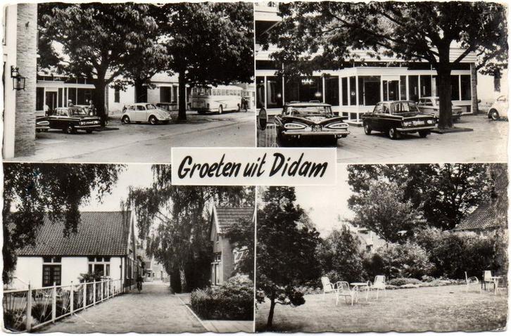 Didam  Groeten uit. Hotel-Cafe-Restaurant De Zwaan, Verzamelen, Ansichtkaarten | Nederland, Gelopen, Gelderland, Ophalen of Verzenden