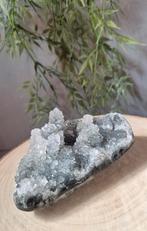 Grijze Stalactiet Amethist uit Uruguay, Verzamelen, Mineralen en Fossielen, Ophalen of Verzenden