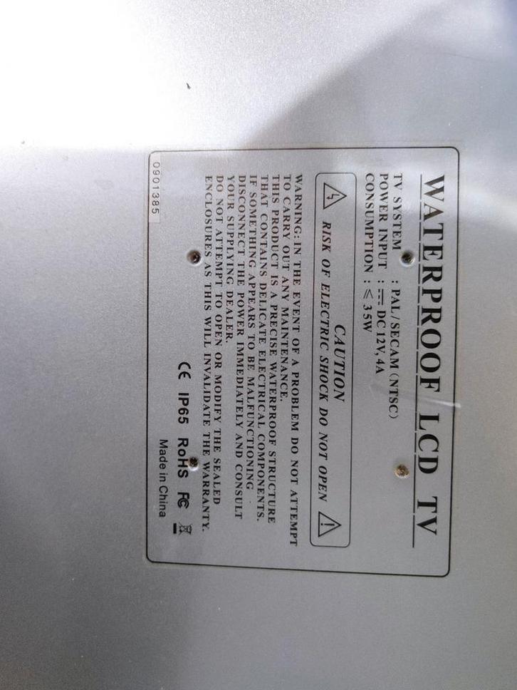 Waterproof LCD TV Badkamer, Audio, Tv en Foto, Televisies, Gebruikt, Ophalen