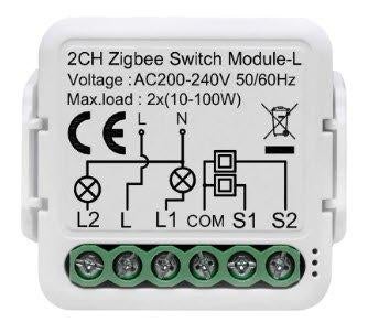 Tuya ZigBee 3.0 inbouwschakelaar 2CH zonder neutrale draad, Hobby en Vrije tijd, Elektronica-componenten, Info@zdvshop.nl, Merefeltstraat 15