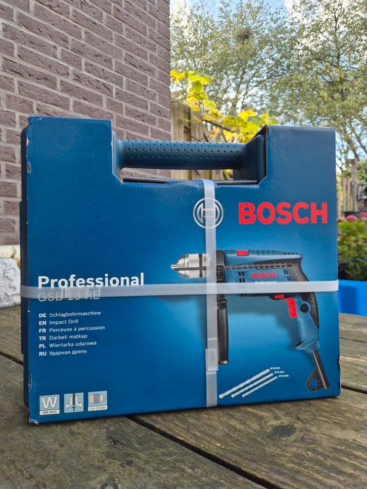 Bosch GSB 13 RE Boormachine - Nieuw in doos!, Doe-het-zelf en Verbouw, Gereedschap | Boormachines, Nieuw, Boormachine, 600 watt of meer