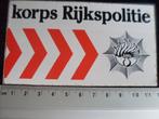 sticker korps rijkspolitie logo embleem wapen vintage, Verzenden, Zo goed als nieuw, Bedrijf of Vereniging