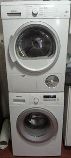 Siemens wasmachine en droger set iQ300, Ophalen, 6 tot 8 kg, Minder dan 85 cm, Zo goed als nieuw