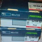 2x Festool Granat schuurpapier 80x133 rechthoekig. P40 en 60, Doe-het-zelf en Verbouw, Gereedschap | Schuurmachines, Ophalen of Verzenden