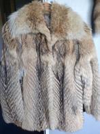 Prachtige echte vintage bruine bontjas bont jas bontjasje M, Ophalen of Verzenden, Zo goed als nieuw, Maat 38/40 (M), Bruin