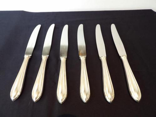 Art Deco Franse Messenset verzilverd, Reppel, Antiek en Kunst, Antiek | Bestek, Ophalen of Verzenden