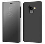Clear View Stand Cover Set voor Galaxy A8+ (2018) _ Zwart, Verzenden, Nieuw, Overige modellen, Hoesje of Tasje