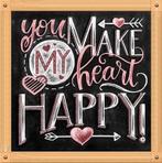 Daimond painting 143 you make my heart happy OP=OP, Ophalen, Nieuw, Knutselwerk