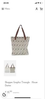 House Doctor Shopper Graphic Triangle, Ophalen of Verzenden, Zo goed als nieuw, Grijs, Shopper