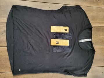 Shirt zwart met geel maat L  beschikbaar voor biedingen