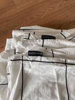 Eenpersoons dekbedovertrek geruit, Gebruikt, Eenpersoons, Wit, Dekbedovertrek