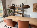 Designset kast en tafel  – Massief eikenhout, Ophalen, 100 tot 150 cm, Eikenhout, Robuust, modern, industrieel, landelijk