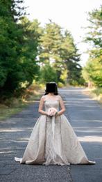 Verlovingsjurk Tweedelig, Ophalen, Zo goed als nieuw, Beige, Trouwjurk