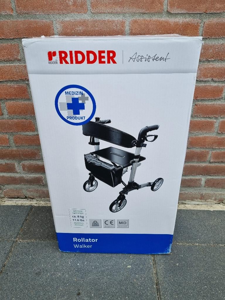 Rollator van Ridder Assistent - Nieuw in doos - Veel optie's, Diversen, Rollators, Ophalen, Opvouwbaar, Nieuw