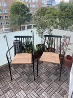 Two indoor/outdoor chairs / tuinstoelen, Huis en Inrichting, Ophalen, Overige materialen, Twee, Bruin