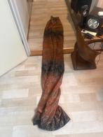 Gordijnen - Oranje/Bruin, Ophalen, Gebruikt, 100 tot 150 cm, Bruin