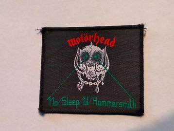 Motorhead no Sleep til Hammersmith vintage patch SUPER RARE