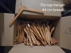Houten kledinghangers top - 70 stuks, Ophalen of Verzenden, Zo goed als nieuw, Hout