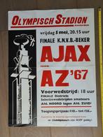 Oud affiche voetbal finale KNVB BEKER 5 mei 1978 AJAX AZ '67, Ophalen of Verzenden