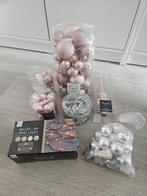 Kerstversiering zilver/wit/roze, Diversen, Kerst, Ophalen of Verzenden, Zo goed als nieuw