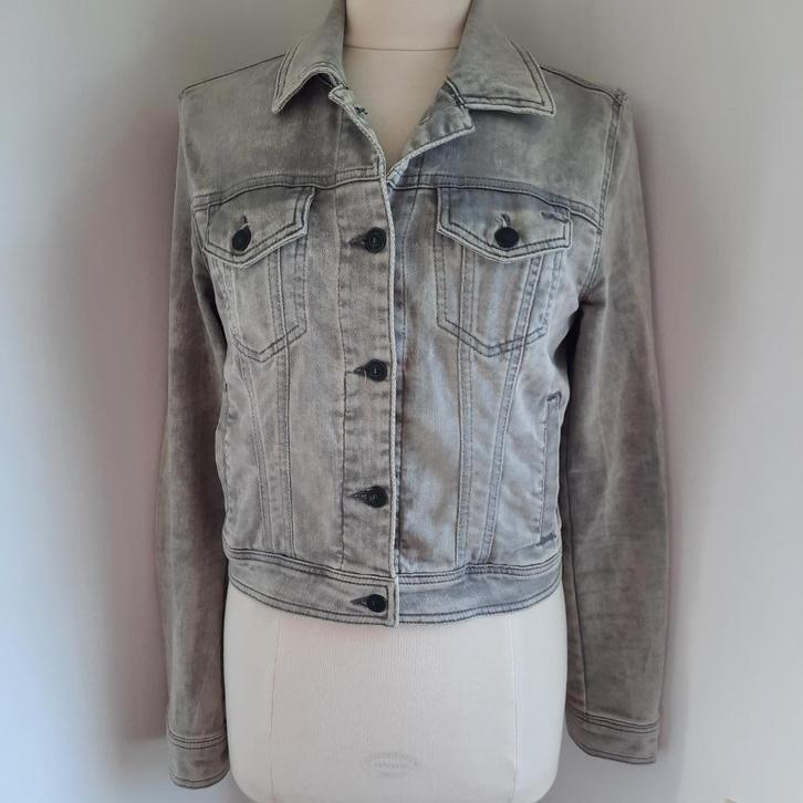 LTB Slim spijkerjack grijs maat M, Kleding | Dames, Jasjes, Kostuums en Pakken, Zo goed als nieuw, Maat 38/40 (M), Grijs, Ophalen of Verzenden