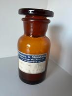 Oud franse glazen apothekerspotje met stolp, Antiek en Kunst, Antiek | Glas en Kristal, Ophalen of Verzenden
