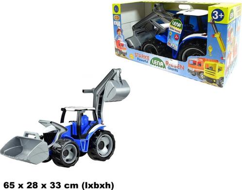 Lena - GIGA TRUCKS tractor met Voorlader & Graafarm - NIEUW, Kinderen en Baby's, Speelgoed | Speelgoedvoertuigen, Nieuw, Ophalen of Verzenden