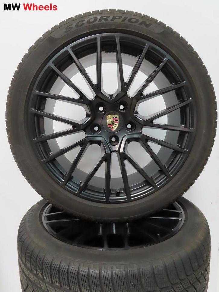 Originele Porsche Cayenne Coupe 21 inch velgen winterbanden, Auto-onderdelen, Banden en Velgen, Banden en Velgen, Winterbanden