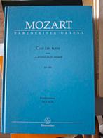 Cosi fan Tutte Mozart Bärenreiter zgan, Verzenden, Zo goed als nieuw, Artiest of Componist, Klassiek