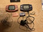 2x Gameboy Advance incl dozen+accessoires (1 defect scherm), Spelcomputers en Games, Spelcomputers | Nintendo Game Boy, Ophalen of Verzenden