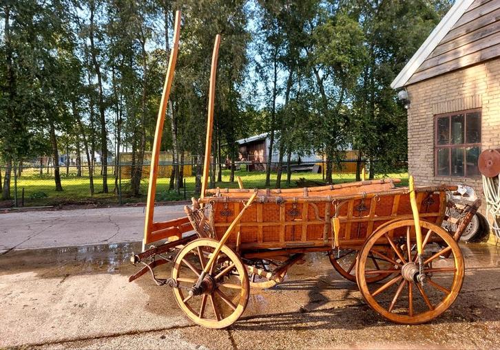 Antiek transport wagen, Dieren en Toebehoren, Rijtuigen en Koetsen, Gebruikt, Paard