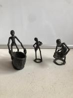 3x Oude Afrikaanse bronzefiguren / beeldjes, Antiek en Kunst, Antiek | Koper en Brons, Ophalen of Verzenden